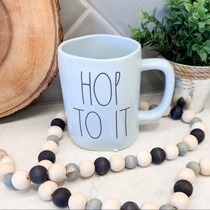 🚨 LAST CHANCE. CLOSING 9.16 🚨 Rae Dunn HOP TO IT Blue Coffee Mug